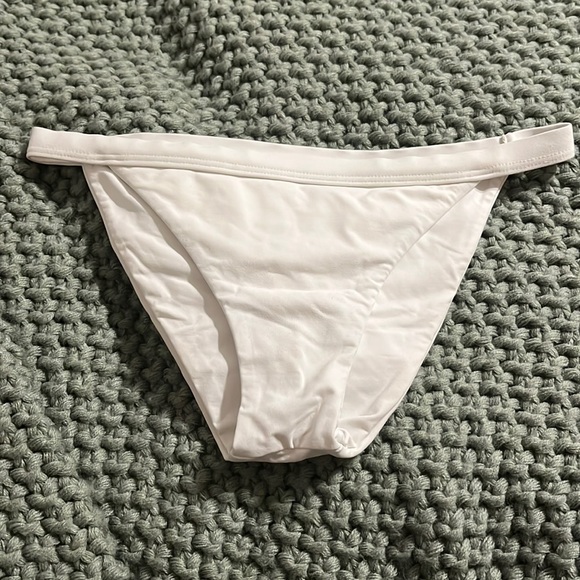 White bathing suit bottom. - Picture 1 of 3